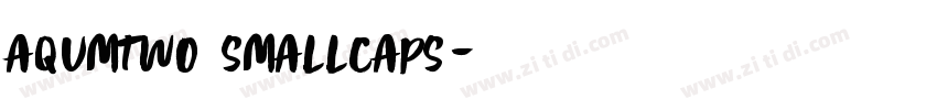 Aqumtwo Smallcaps字体转换